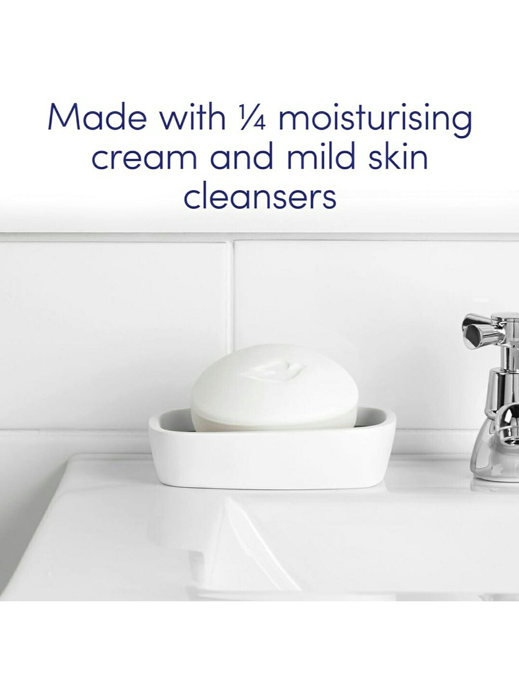 Dove Original Beauty Bar Soap with ¼ Moisturising Cream for Softer Smoother Healthier Looking Skin 6x 90g Body Care Moisture